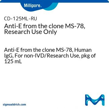 Anti-E from the clone MS-78, Research Use Only Anti-E from the clone MS-78, Human IgG, For non-IVD/Research Use, pkg of 125&#160;mL