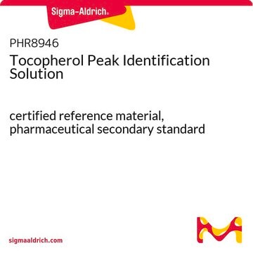 Tocopherol Peak Identification Solution certified reference material, pharmaceutical secondary standard