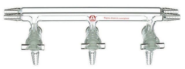 Aldrich&#174; dual bank manifold with glass stopcocks positions, 3