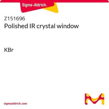 Polished IR crystal window KBr