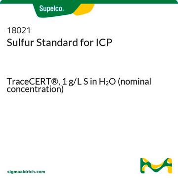 Sulfur Standard for ICP TraceCERT&#174;, 1&#160;g/L S in H2O (nominal concentration)