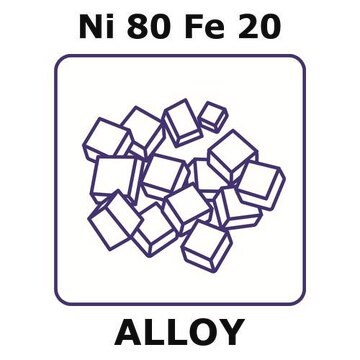 Nickel-iron alloy, Ni80Fe20 100g lump, 5mm max. lump size, pellets