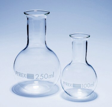 Pyrex&#174; Boiling flask, flat bottom, narrow neck 2000&#160;mL