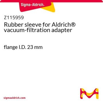 Rubber sleeve for Aldrich&#174; vacuum-filtration adapter flange I.D. 23&#160;mm