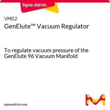 GenElute&#8482; Vacuum Regulator To regulate vacuum pressure of the GenElute 96 Vacuum Manifold