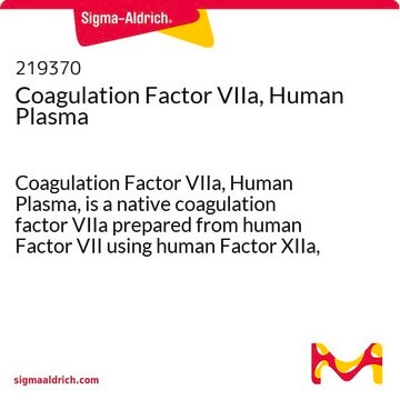 Coagulation Factor VIIa, Human Plasma Coagulation Factor VIIa, Human Plasma, is a native coagulation factor VIIa prepared from human Factor VII using human Factor XIIa, which was removed after activation.