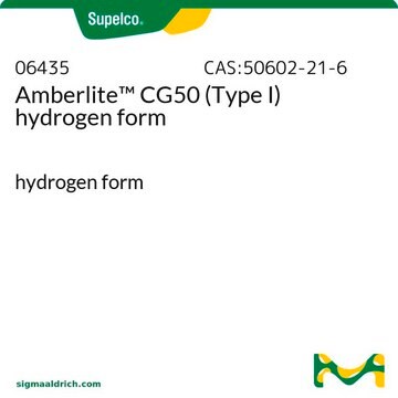 Amberlite&#8482; CG50 (Type I) hydrogen form hydrogen form