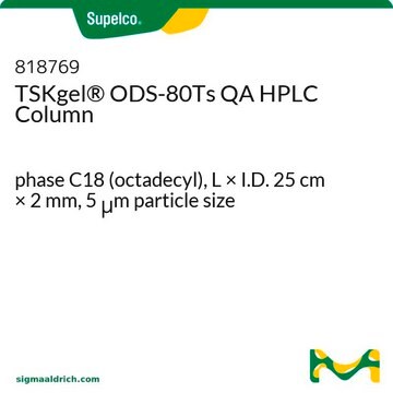 TSKgel&#174; ODS-80Ts QA HPLC Column phase C18 (octadecyl), L × I.D. 25&#160;cm × 2&#160;mm, 5&#160;&#956;m particle size
