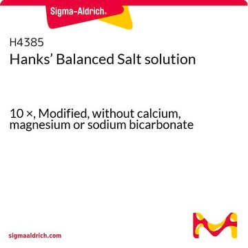 Hanks’ Balanced Salt solution 10&#160;×, Modified, without calcium, magnesium or sodium bicarbonate