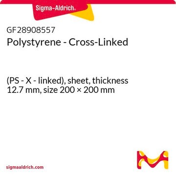 Polystyrene - Cross-Linked (PS - X - linked), sheet, thickness 12.7&#160;mm, size 200 × 200&#160;mm
