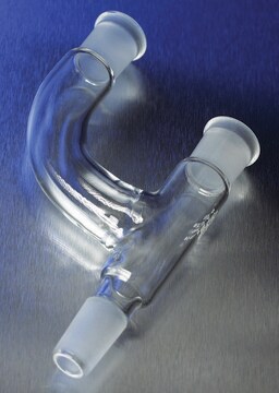 Pyrex&#174; connecting Claisen type adapter, three-way joint: ST/NS 19/22