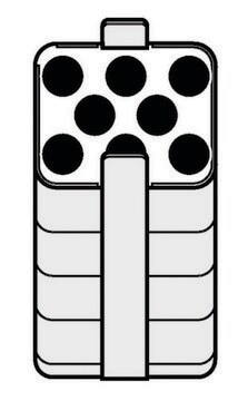 Adapter for Eppendorf&#174; A-4-62 Rotor holds 8 x 7 - 18 mL round-bottom tubes, for 250 mL rectangular buckets, pack of 2&#160;ea