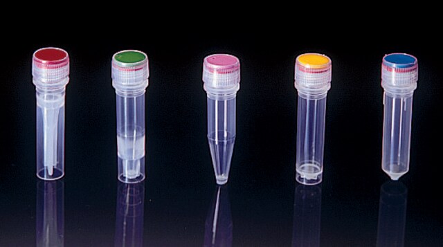 Freezing vials, natural capacity 1.5&#160;mL, skirted, non-sterile