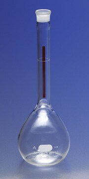 Pyrex&#174; Lifetime-Red&#8482; volumetric flask with Pyrex&#174; stopper capacity 50&#160;mL