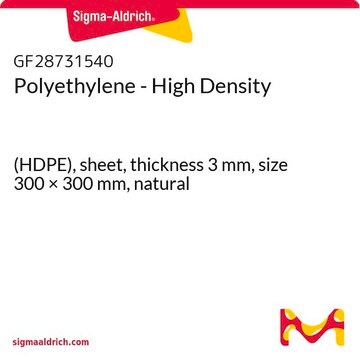 Polyethylene - High Density (HDPE), sheet, thickness 3&#160;mm, size 300 × 300&#160;mm, natural