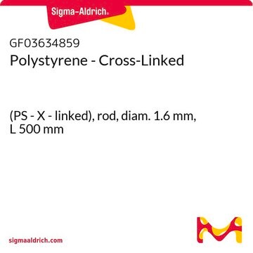 Polystyrene - Cross-Linked (PS - X - linked), rod, diam. 1.6&#160;mm, L 500&#160;mm