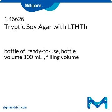 Tryptic Soy Agar - Ready-to-use Bottles &amp; Tubes Histidine, Tween&#174;, Lecithin, Sodium thiosulfate, bottle capacity 125&#160;mL, bottle filling volume 100&#160;mL, closure type, blue screw cap with 3 loci, box of 10&#160;bottles