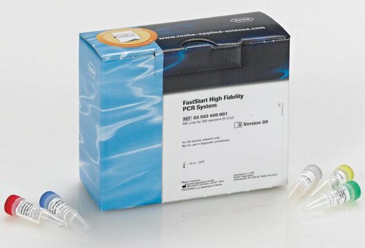 FastStart&#8482; High Fidelity PCR System 5&#160;unit/&#956;L, suitable for PCR, High Fidelity PCR, hotstart, Multiplex PCR