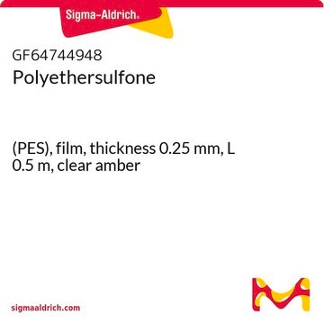 Polyethersulfone (PES), film, thickness 0.25&#160;mm, L 0.5&#160;m, clear amber