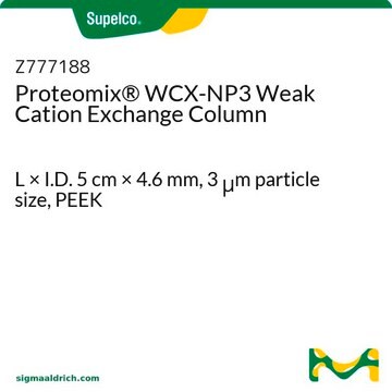 Proteomix&#174; WCX-NP3 Weak Cation Exchange Column L × I.D. 5&#160;cm × 4.6&#160;mm, 3&#160;&#956;m particle size, PEEK