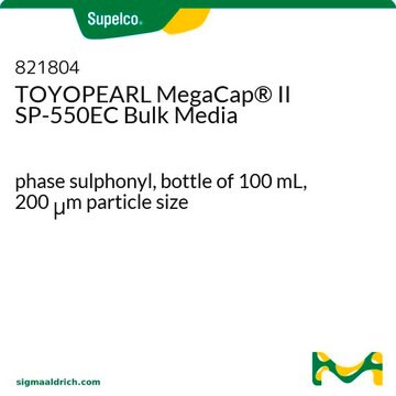 TOYOPEARL MegaCap&#174; II SP-550EC Bulk Media bottle of 100&#160;mL, phase sulphonyl, 200&#160;&#956;m particle size