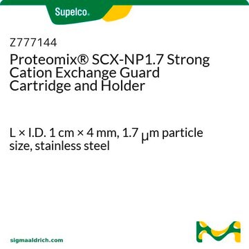 Proteomix&#174; SCX-NP1.7 Strong Cation Exchange Guard Cartridge and Holder L × I.D. 1&#160;cm × 4&#160;mm, 1.7&#160;&#956;m particle size, stainless steel