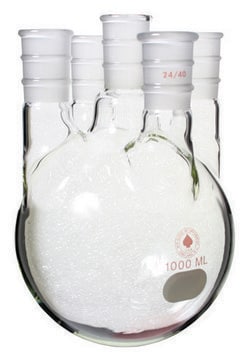 Ace five-neck round-bottom flask capacity 3,000&#160;mL, center joint: ST/NS 24/40