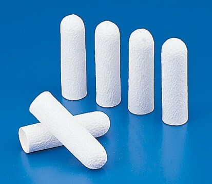 Whatman&#174; cellulose extraction thimbles 603 Cellulose thimbles, 26 x 60 mm - thickness 1.5 mm, 25/pk