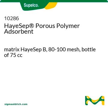 HayeSep&#174; Porous Polymer Adsorbent matrix HayeSep B, 80-100&#160;mesh, bottle of 75&#160;cc