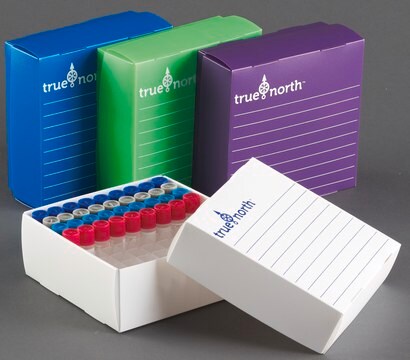 TrueNorth&#174; Flatpack PP Thin Film Freezer Boxes Holds 81 x 1.5-2 mL tubes, blue, pk of 10