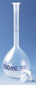 BRAND&#174; volumetric flask PMP, transparent, size 500 mL