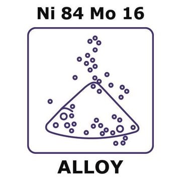 Nickel-molybdenum alloy, Ni84Mo16 powder, 45micron max. particle size, alloy pre-cursor, 20g