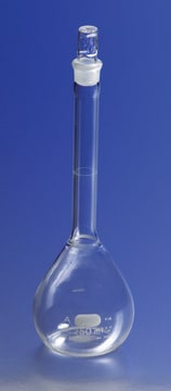 Pyrex&#174; volumetric flask, certified and serialized, with Pyrex&#174; ST stopper capacity 500&#160;mL