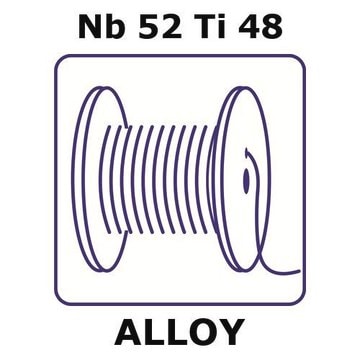 Niobium-titanium alloy, Nb52Ti48 1m wire, 0.25mm diameter, annealed