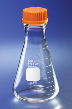 Pyrex&#174; wide-mouth graduated Erlenmeyer flask with screw-cap capacity 6,000&#160;mL