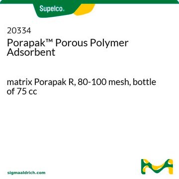 Porapak&#8482; Porous Polymer Adsorbent matrix Porapak R, 80-100&#160;mesh, bottle of 75&#160;cc