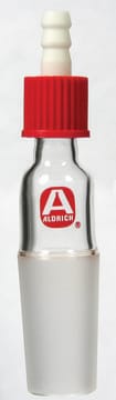 Aldrich&#174; vacuum adapter with SafetyBarb&#174; hose connector straight port, female joint: ST/NS 24/40