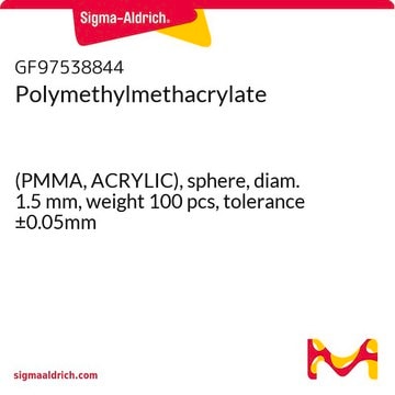 Polymethylmethacrylate (PMMA, ACRYLIC), sphere, diam. 1.5&#160;mm, weight 100 pcs, tolerance ±0.05mm