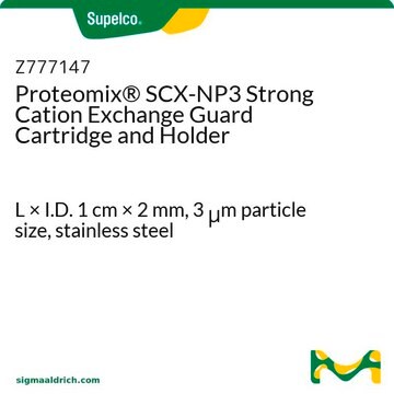 Proteomix&#174; SCX-NP3 Strong Cation Exchange Guard Cartridge and Holder L × I.D. 1&#160;cm × 2&#160;mm, 3&#160;&#956;m particle size, stainless steel