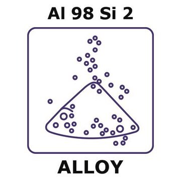 Aluminum-silicon alloy, Al98Si2 powder, 150micron max. particle size, alloy pre-cursor, 200g