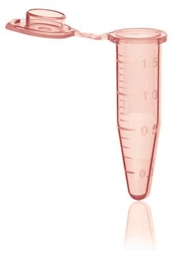 BRAND&#174; microcentrifuge tubes, 1.5mL with lid, polypropylene orange, RCF max 20k G, BIO-CERT&#174; PCR QUALITY, 500EA