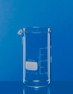 BRAND&#174; glass beaker with spout, tall form volume 1000&#160;mL, with graduation