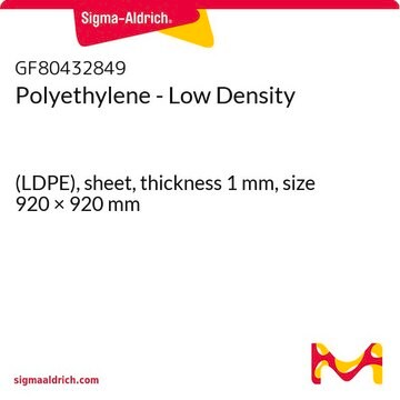 Polyethylene - Low Density (LDPE), sheet, thickness 1&#160;mm, size 920 × 920&#160;mm