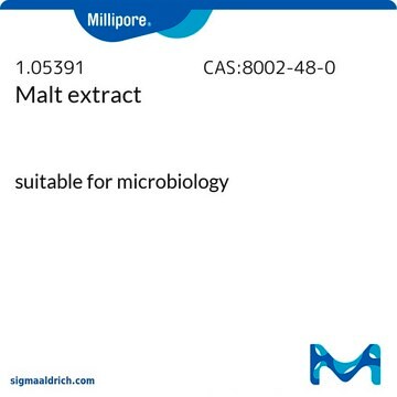 Malt extract suitable for microbiology