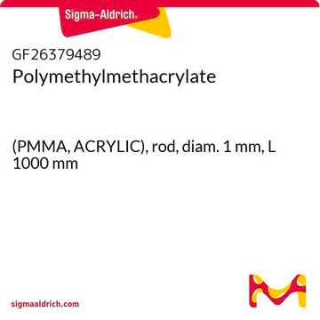 Polymethylmethacrylate (PMMA, ACRYLIC), rod, diam. 1&#160;mm, L 1000&#160;mm