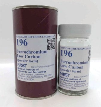 Ferrochromium NIST&#174; SRM&#174; 196, low-carbon