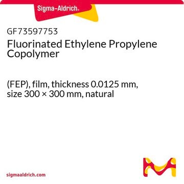 Fluorinated Ethylene Propylene Copolymer (FEP), film, thickness 0.0125&#160;mm, size 300 × 300&#160;mm, natural