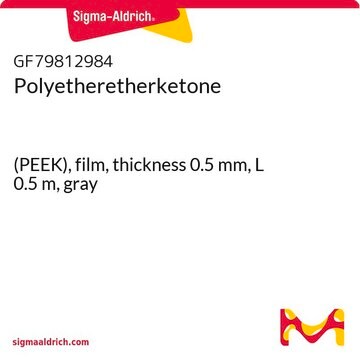 Polyetheretherketone (PEEK), film, thickness 0.5&#160;mm, L 0.5&#160;m, gray