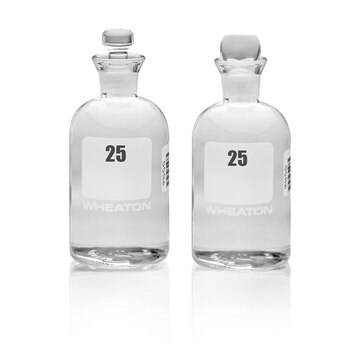 Wheaton&#174; Bod Bottle capacity 300&#160;mL, bottle diam. × H 43&#160;mm × 115&#160;mm, bottle diam. × H 69&#160;mm × 165&#160;mm, glass cap (Robotic Stopper)