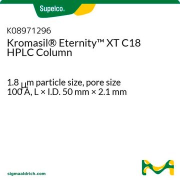 Kromasil&#174; Eternity&#8482; XT C18 HPLC Column 1.8&#160;&#956;m particle size, pore size 100&#160;Å, L × I.D. 50&#160;mm × 2.1&#160;mm